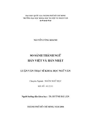 So sánh thành ngữ hán việt và hán nhật