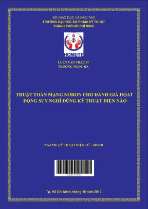 Thuật toán mạng nơ ron cho đánh giá hoạt động suy nghĩ dùng kỹ thuật điện não