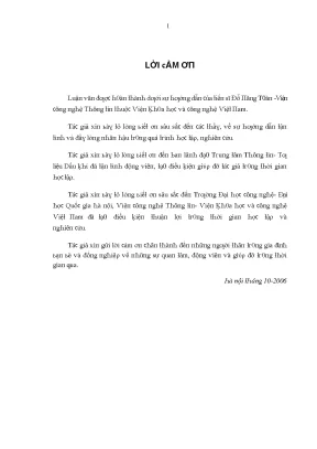 Luận văn cơ sở dữ liệu ngoại suy và ứng dụng