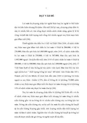 Luận văn nghiên cứu biến chứng tụt huyết áp trong lọc máu chu kỳ bệnh nhân suy thận mạn giai đoạn cuối tại bệnh viện đa khoa trung ương thái nguyên