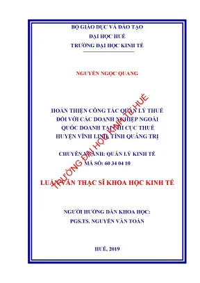 Luận văn hoàn thiện công tác quản lý thuế đối với các doanh nghiệp ngoài quốc doanh tại chi cục thuế huyện vĩnh linh tỉnh quảng trị min