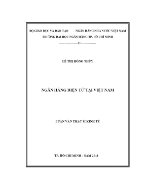 Luận văn ngân hàng điện tử tại việt nam