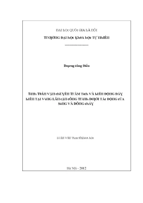 Luận văn thạc sĩ tính toán vận chuyển trầm tích và biến động đáy biển tại vùng lân cận công trình dưới tác động của sóng và dòng chảy vnu lvts08w