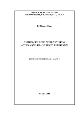 Luận văn vật lý vô tuyến điện tử học anten mạng pha phương pháp số