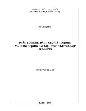 Luận văn phân bố kênh đánh giá chất lượng và dung lượng báo hiệu trong hệ tích hợp gsm gprs