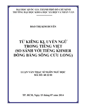 Từ kiêng kị uyển ngữ trong tiếng việt so sánh với tiếng khmer đồng bằng sông cữu long