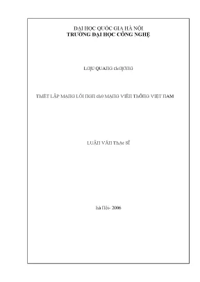 Luận văn thiết lập mạng lõi ngn cho mạng viễn thông việt nam