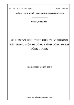 Sự biến đổi hình thức kiến trúc phương tây trong một số công trình công sở tại đông dương zalo 0353764719 giảm giá 20k