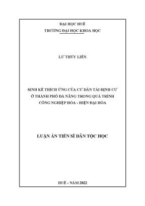 Sinh kế thích ứng của cư dân tái định cư