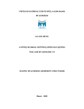 Luận văn a study on social network sites marketing the case of goonline vn một nghiên cứu về marketing trên mạng xã hội trường hợp goonline vn