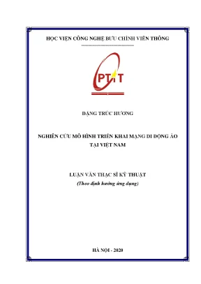 Luận văn nghiên cứu mô hình triển khai mạng di động ảo tại việt nam