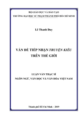 Luận văn vấn đề tiếp nhận truyện kiều trên thế giới
