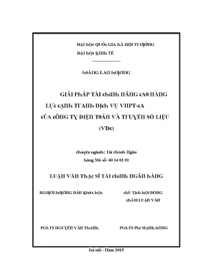 Luận văn giải pháp tài chính nâng cao năng lực cạnh tranh dịch vụ vnpt ca của công ty điện toán và truyền số liệu vdc