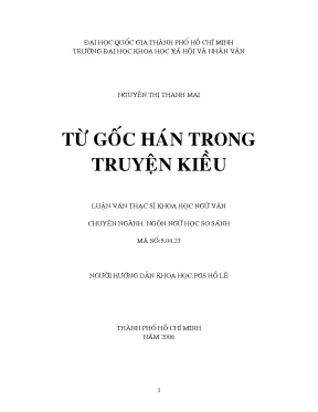 Từ gốc hán trong truyện kiều
