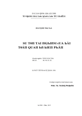 Luận văn thạc sĩ sự tồn tại nghiệm của bài toán quan hệ biến phân vnu lvts08w