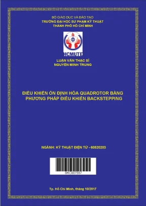 Điều khiển ổn định hóa quadrotor bằng phương pháp điều khiển backstepping