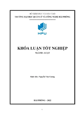 Luận văn pháp luật về đăng ký kinh doanh và thực tiễn tại hải phòng