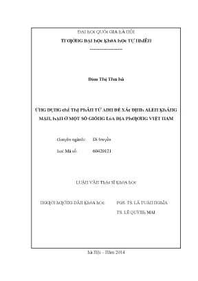 Luận văn thạc sĩ nghiên cứu xử lý asen trong nước bằng vật liệu zeolit biến tính bởi sắt được điều chế từ tro bay vnu lvts08w