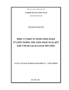Luận văn định vị robot sử dụng công nghệ truyền thông ánh sáng nhìn thấy kết hợp với bộ lọc kalman mở rộng