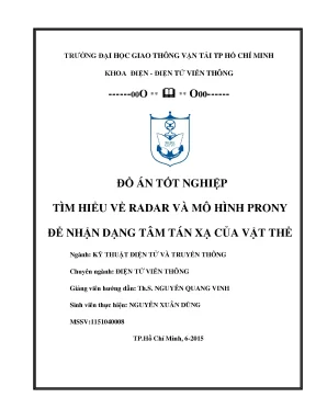 Tìm hiểu về radar và mô hình prony để nhận dạng tâm tán xạ của vật thể