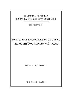 Luận văn tồn tại hay không hiệu ứng tuyến j