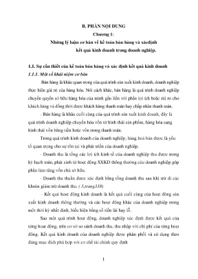 Thực trạng kế toán bán hàng xác định kết quả kinh doanh tại công ty cổ phần thương mại đá đông
