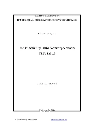 Luận văn mô phỏng hiệu ứng sóng nước trong thực tại ảo