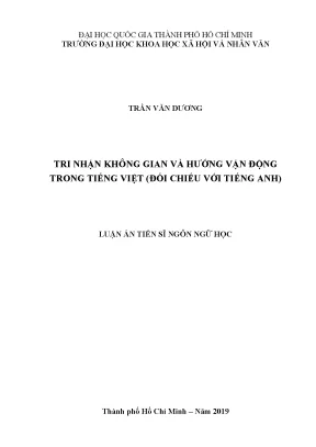 Tri nhận không gian và hướng vận động trong tiếng việt đối chiếu với tiếng anh
