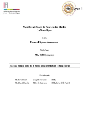 Luận văn réseau maillé sans fil à basse consommation énergétique