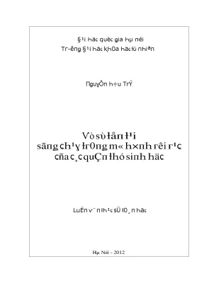 Luận văn thạc sĩ về sự tồn tại sóng chạy trong mô hình rời rạc của các quần thể sinh học vnu lvts08w