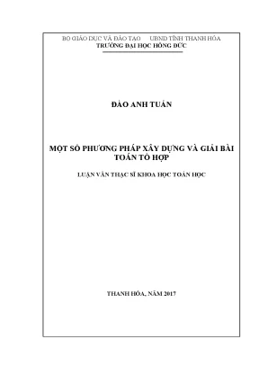 Một số phương pháp xây dựng và giải bài toán tổ hợp