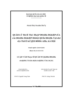 Luận văn quản lý thuế thu nhập doanh nghiệp của các doanh nghiệp ngoài quốc doanh tại chi cục thuế huyện đông anh hà nội