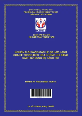Nghiên cứu nâng cao hệ thống làm lạnh của hệ thống điều hòa không khí bằng cách sử dụng bộ tách hơi