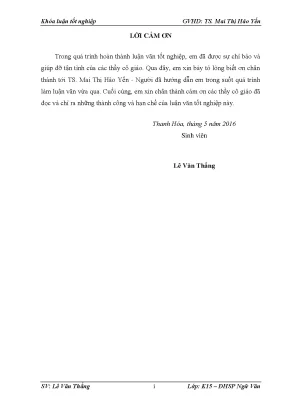 Đặc điểm từ xưng hô trong tác phẩm tắt đèn của ngô tất tố