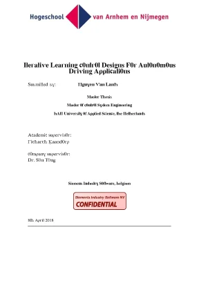 Luận văn iterative learning control designs for autonomous driving applications