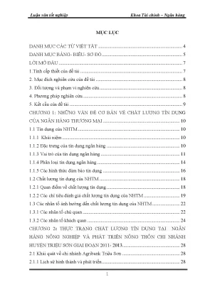 Một số giải pháp nâng cao chất lượng tín dụng tại nhn0ptnt chi nhánh huyện triệu sơn thanh hóa