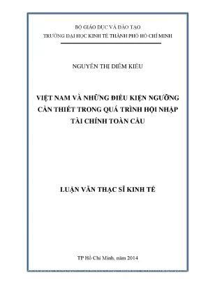 Luận văn việt nam và những điều kiện ngưỡng