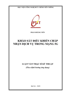 Luận văn khảo sát điều khiển chấp nhận dịch vụ trong mạng 5g