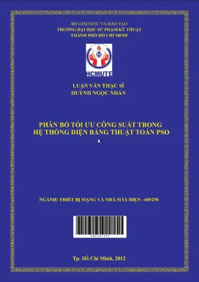 Phân bổ tối ưu công suất trong hệ thống điện bằng thuật toán pso