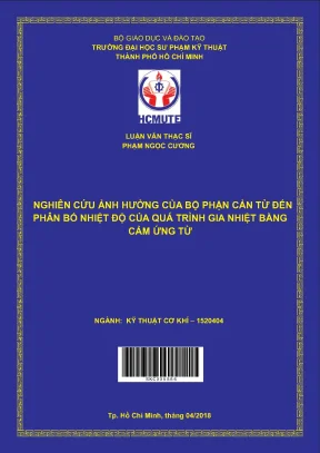 Nghiên cứu ảnh hưởng của bộ phận cản từ đến phân bố nhiệt độ của quá trình gia nhiệt bằng cảm ứng từ