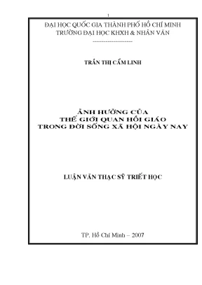 Ảnh hưởng của thế giới quan hồi giáo trong đời sống xã hội ngày nay