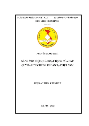 Nâng cao hiệu quả hoạt động của các quỹ đầu tư chứng khoán tại việt nam