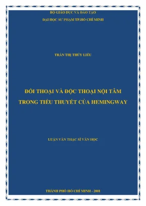 Đối thoại và độc thoại nội tâm trong tiểu thuyết của hemingway