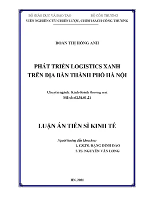 Phát triển logistics xanh trên địa bàn thành phố hà nội