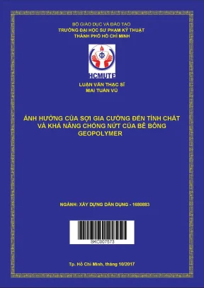 Ảnh hưởng của sợi gia cường đến tính chất và khả năng chống nứt của bê tông geopolymer