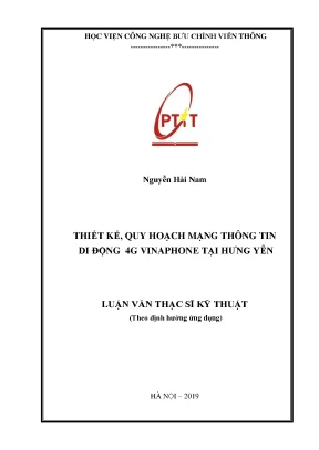 Thiết kế quy hoạch mạng thông tin di động 4g vinaphone tại hưng yên