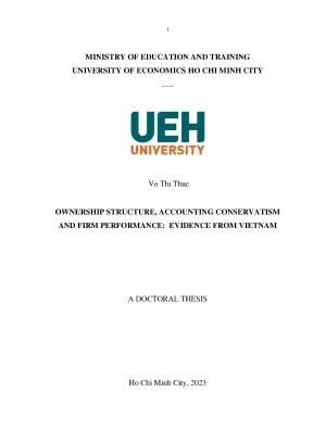 Ownership structure accounting conservatism and firm performance evidence from vietnam