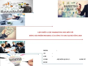 Lập chiến lược marketing mix đối với dòng sản phẩm panadol của công ty gsk tại đà nẵng 2018