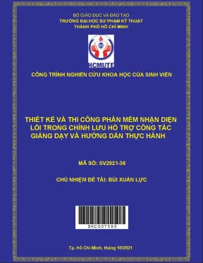 Thiết kế và thi công phần mềm nhận diện lỗi trong chỉnh lưu hỗ trợ công tác giảng dạy và hướng dẫn thực hành