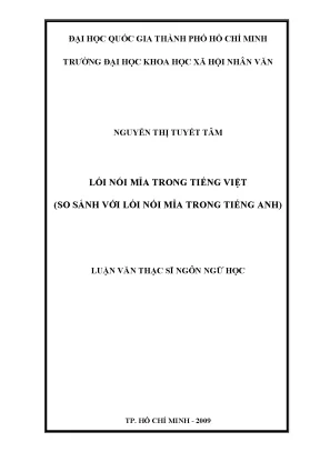 Lối nói mỉa trong tiếng việt so sánh với lối nói mỉa trong tiếng anh